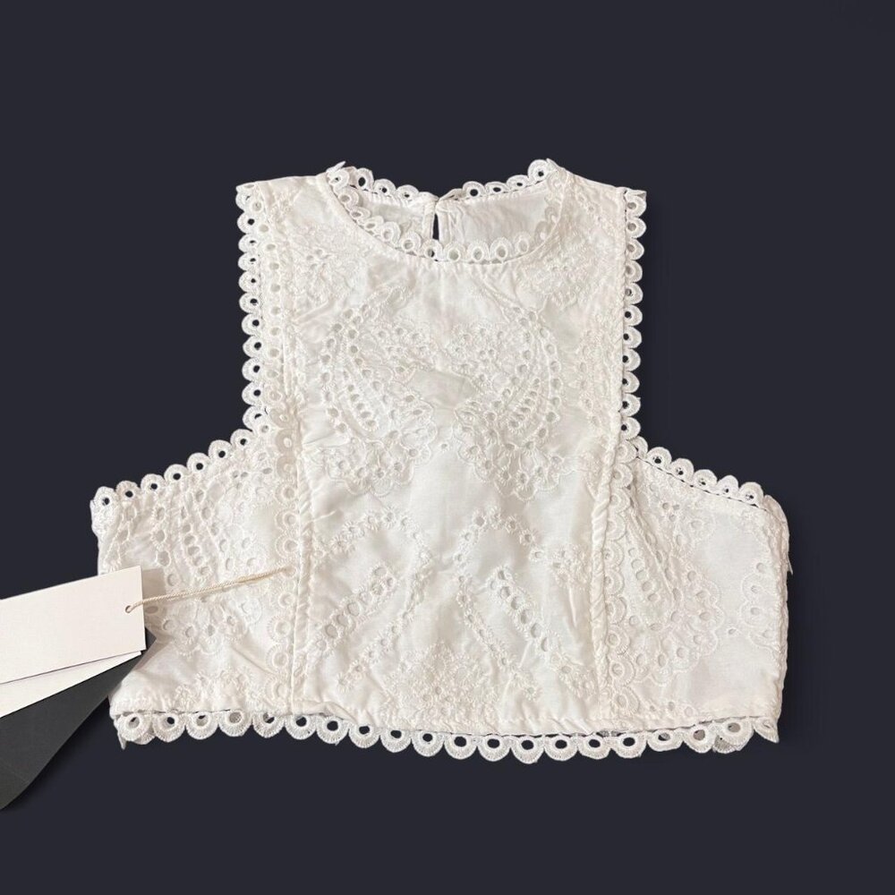 White cropped top #croptop size small
